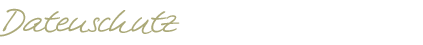Datenschutzerklärung Datenschutz