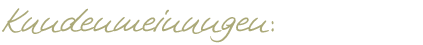 Kundenmeinungen Kundenmeinungen